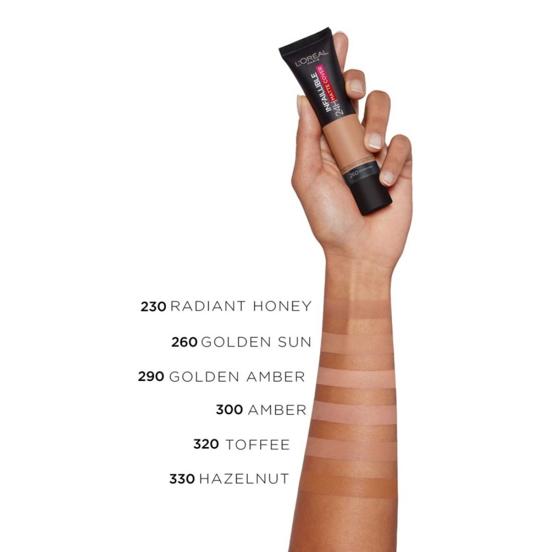 L&#39;Oreal Paris Infaillible 24H Matte Cover Foundation 320 Toffee 30ml