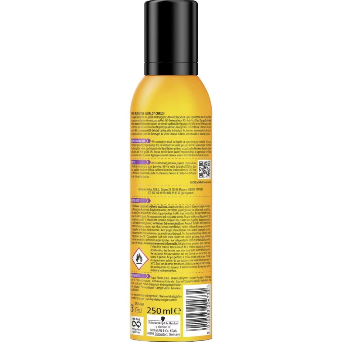 Got2b Twisted Hair Mousse 250ml