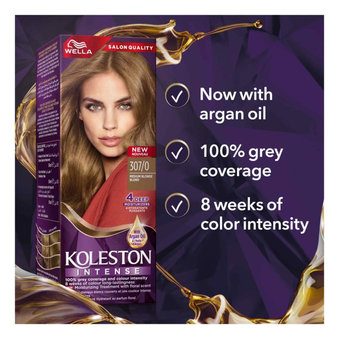 Wella Koleston Intense Hair Color 307/0 Medium Blonde