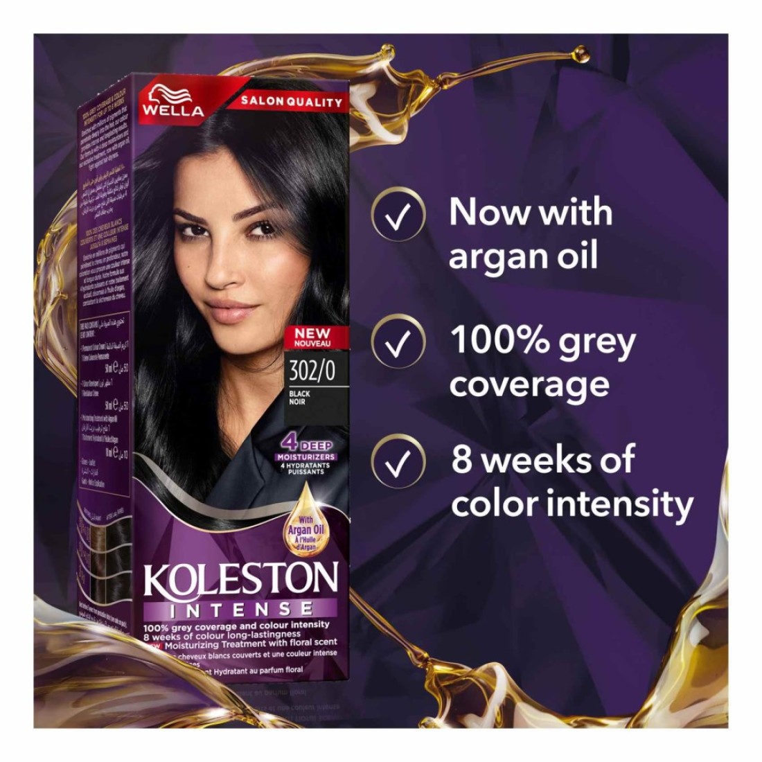 Wella Koleston Intense Hair Color 302/0 Black