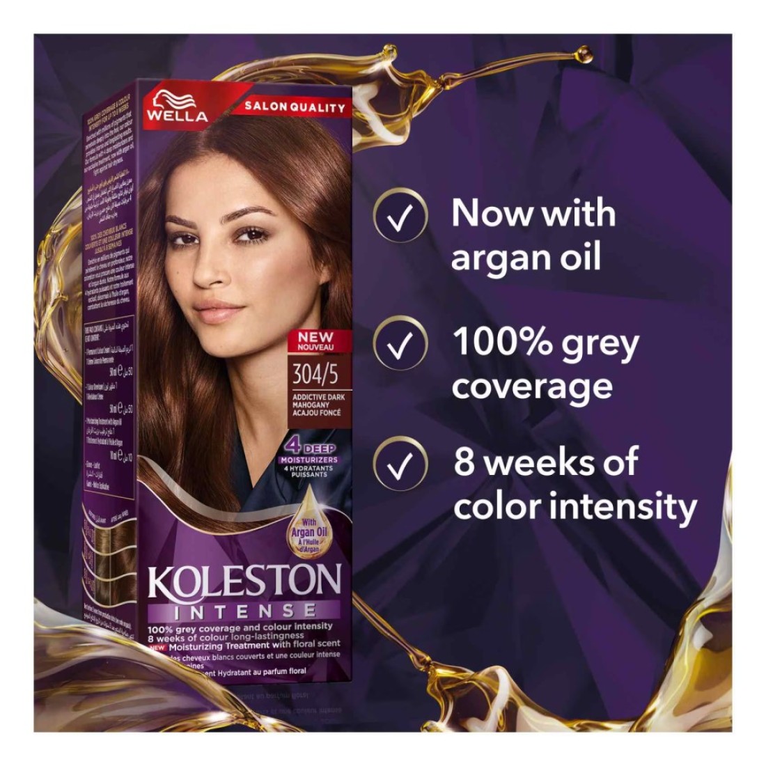 Wella Koleston Intense Hair Color 304/5 Dark Mahogany