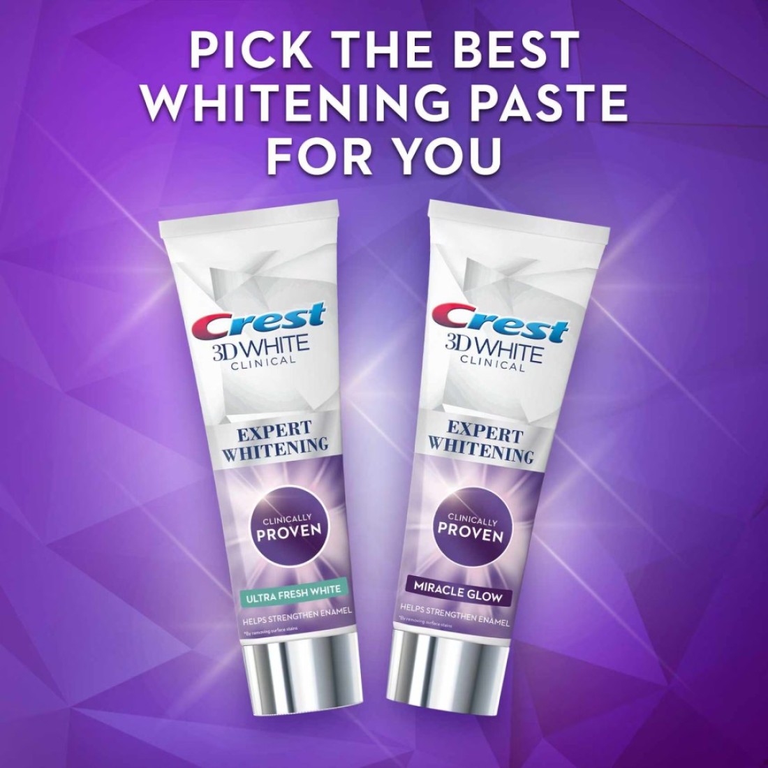 Crest 3D White Clinical Ultra Fresh White Advanced Whitening Technology Toothpaste 75ml