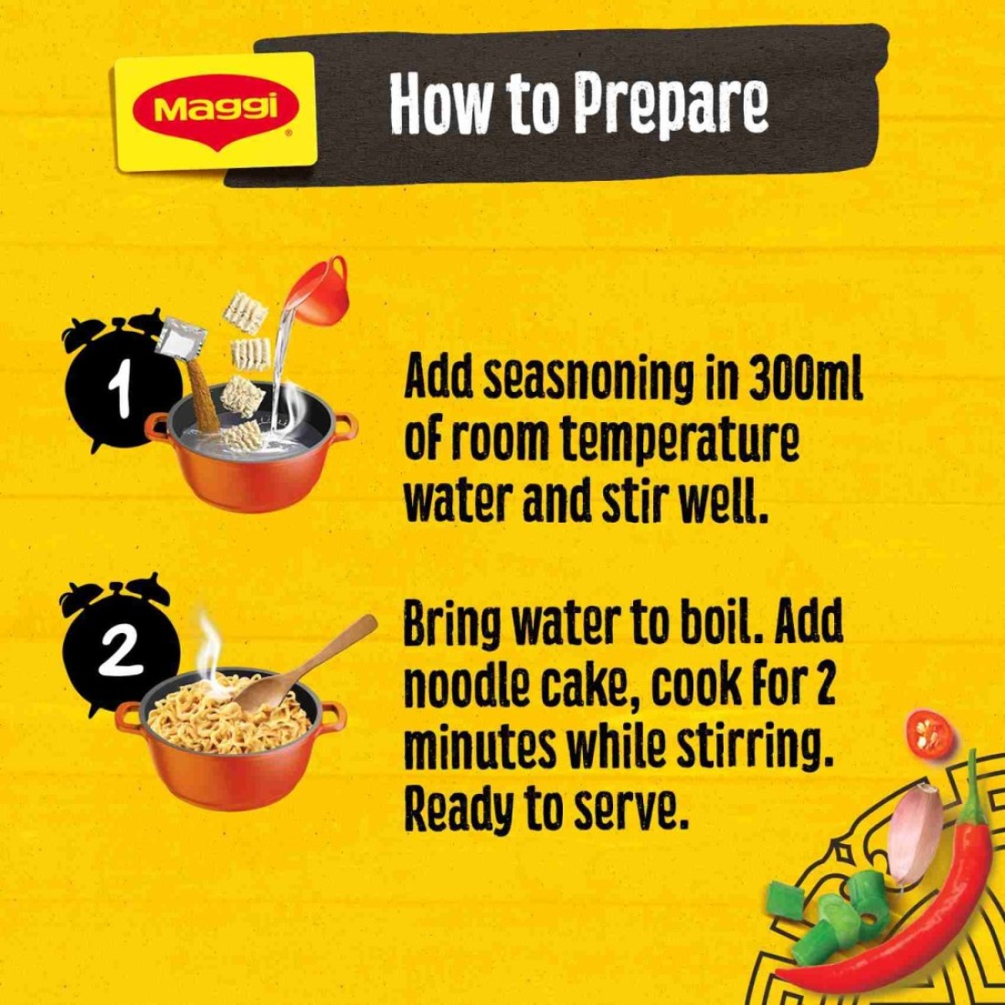 Nestle Maggi Fried Noodles 72g Pack of 5