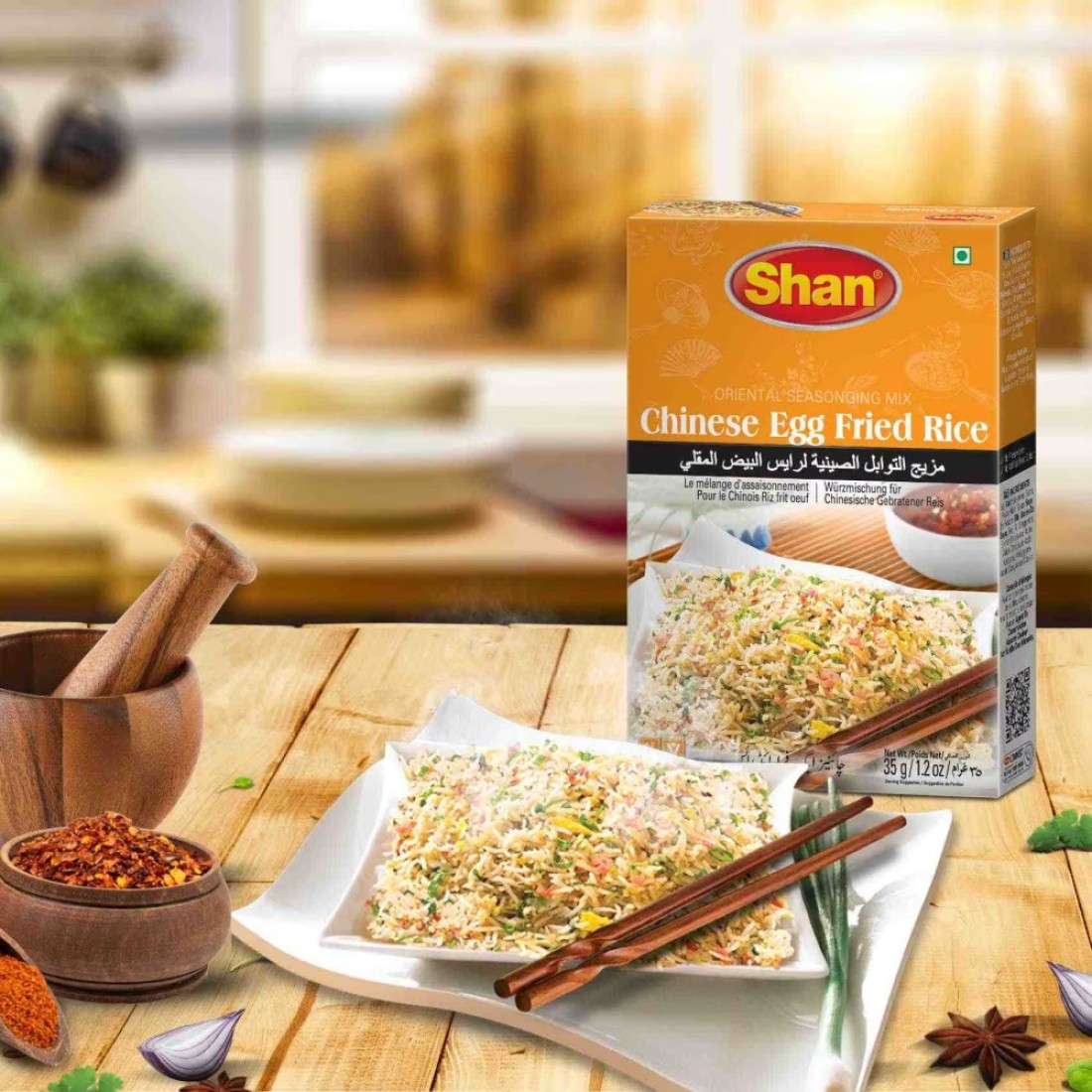 Shan Chinese Egg Fried Rice Oriental Seasoning Mix, 35g