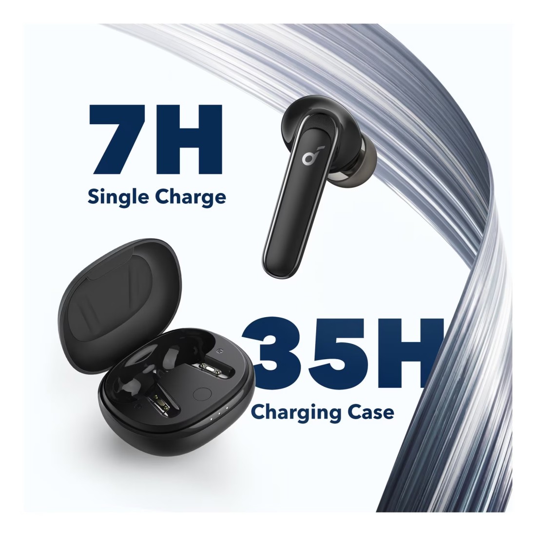 Anker Soundcore Life P3 Truly Wireless Noise Cancelling Bluetooth In-Ear Earbuds With Charging Case Black