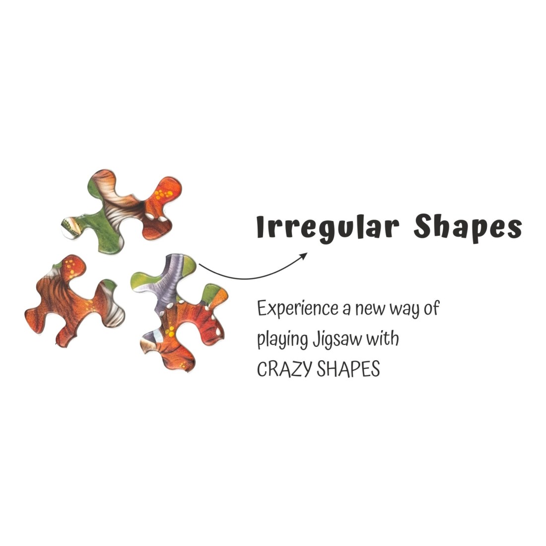 Unik Play Go Crazy Dino Jigsaw Puzzle UPJP 1212/GB01