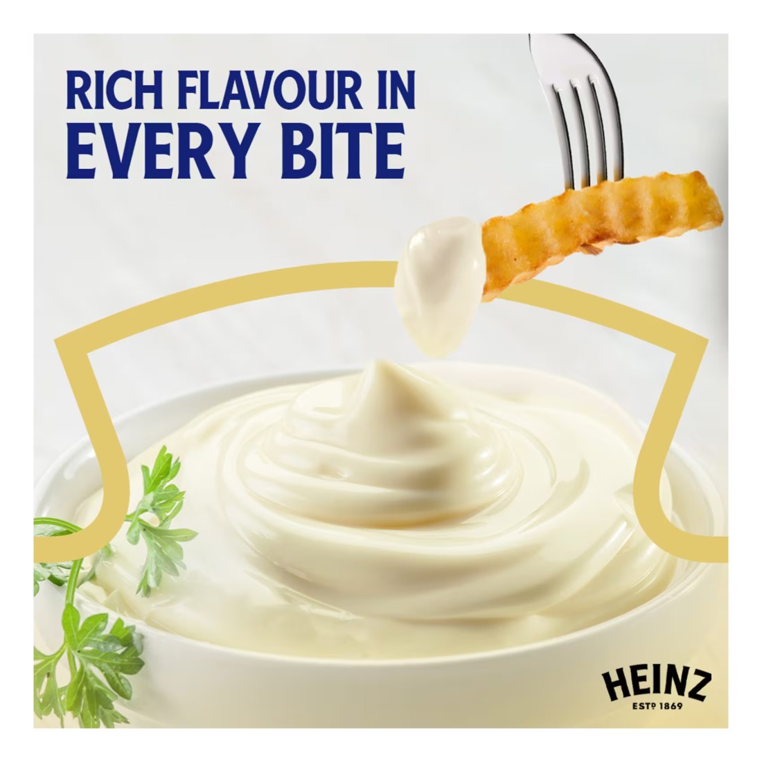 Heinz Mayonnaise Garlic Top Down Squeezy Bottle 225ml