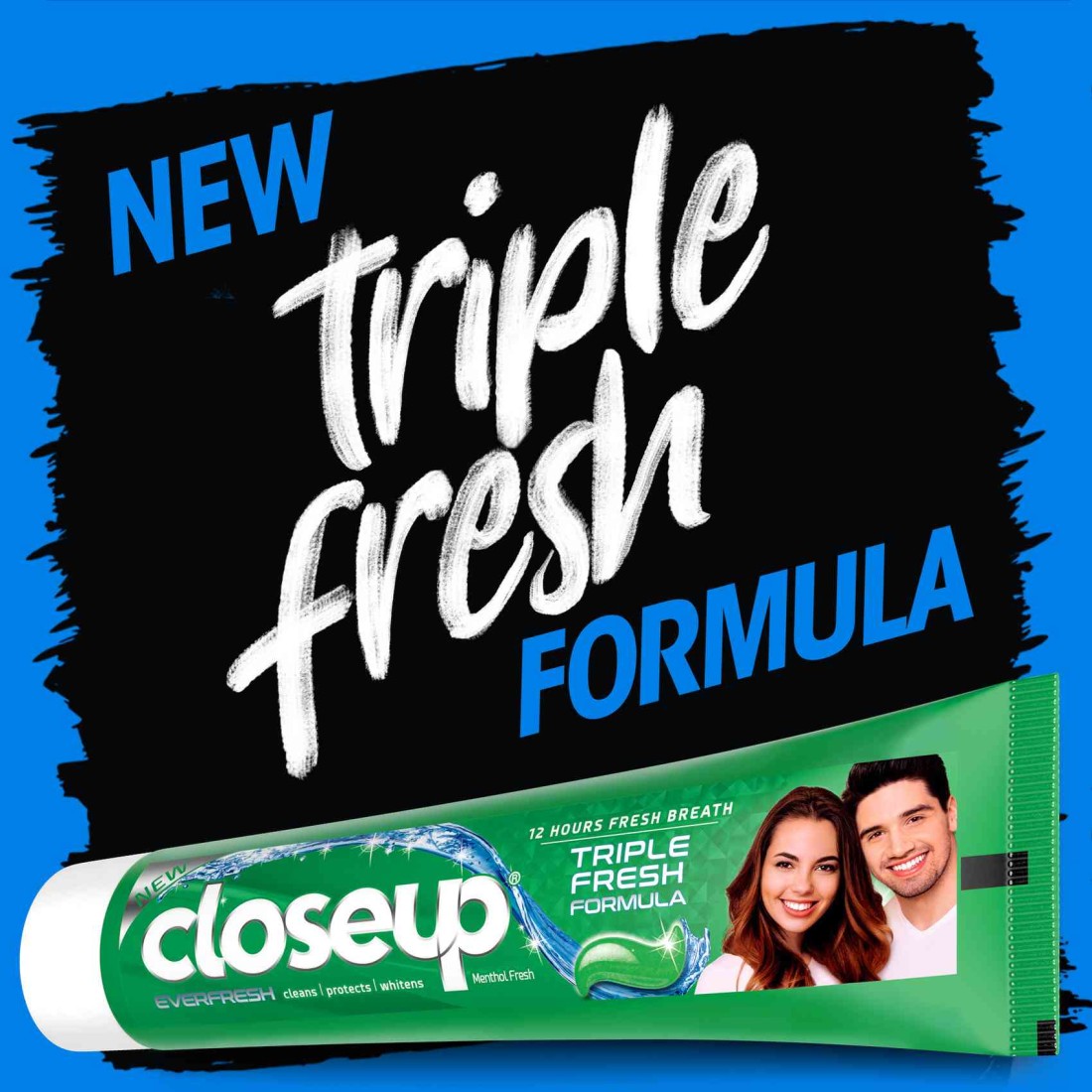 Close Up Triple Fresh Gel Toothpaste Menthol Fresh 120ml