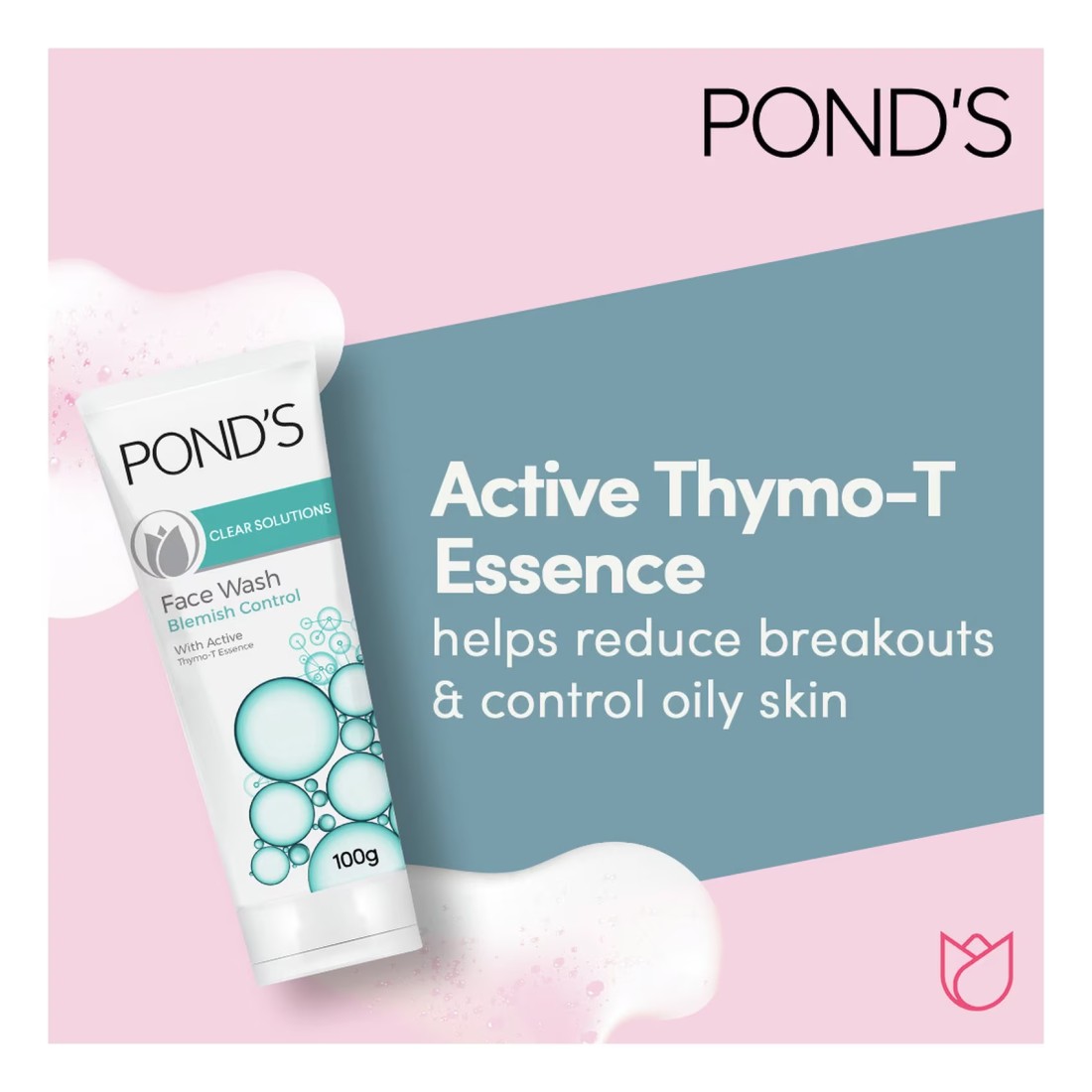 Pond&#39;s Facial Foam Antibacterial + Breakout Control 100g