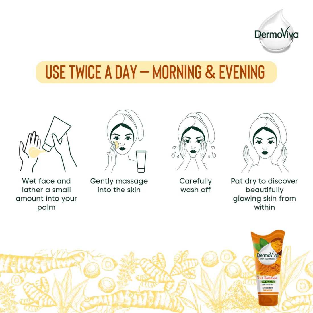 Dermoviva Face Wash Turmeric 150ml