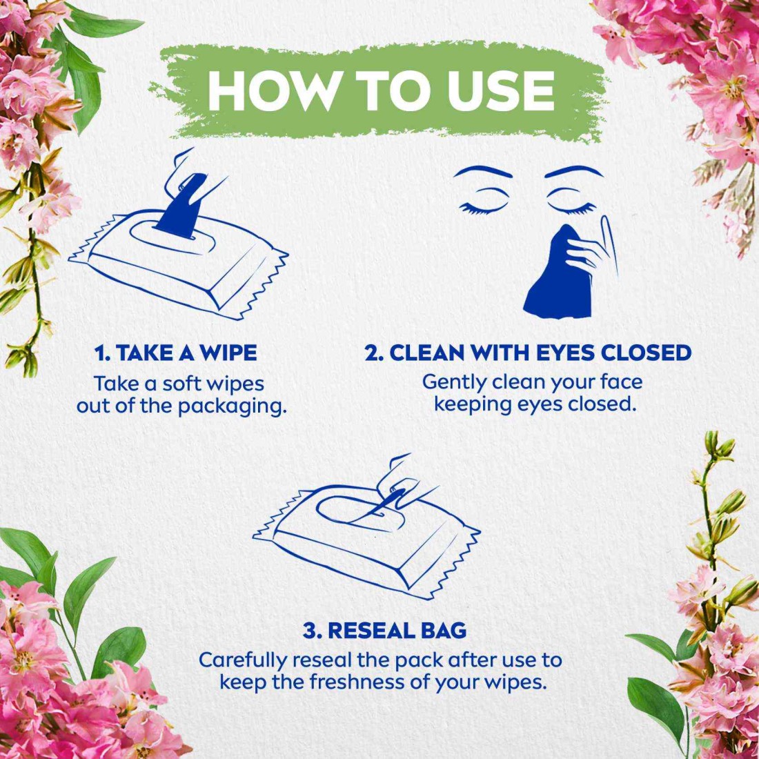 NIVEA Face Wipes Gentle Cleansing 3-in-1 Dry &amp; Sensitive Skin 25 Wipes