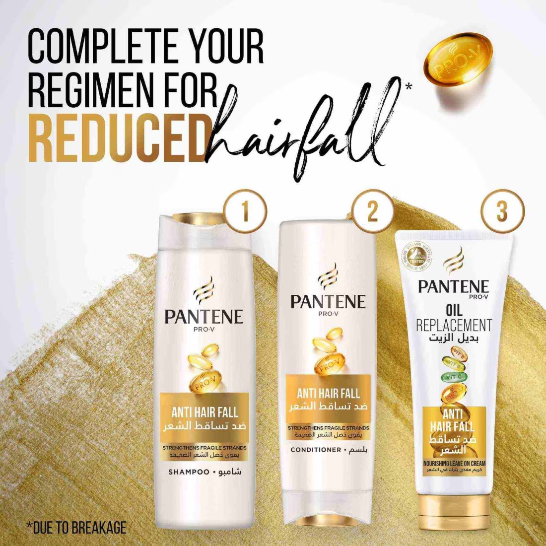Pantene Pro-V Anti-Hair Fall Conditioner, Strengthens Fragile Strands 360ml