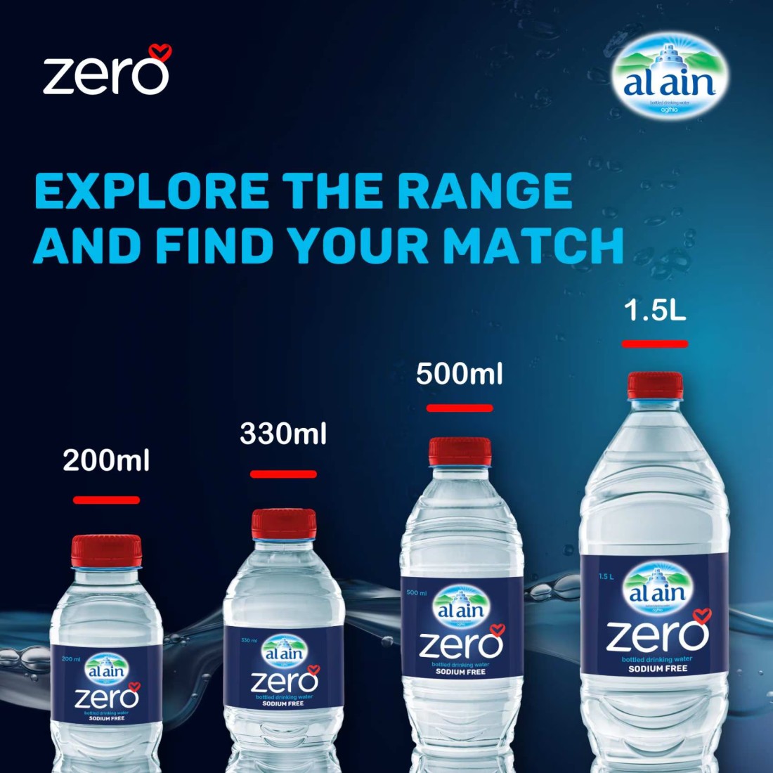 Al Ain Zero Sodium Free Drinking Water 200ml