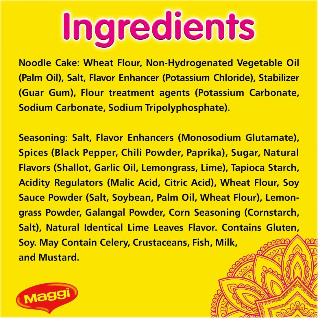 Nestle Maggi Tom Yam Noodles 80g Pack of 5