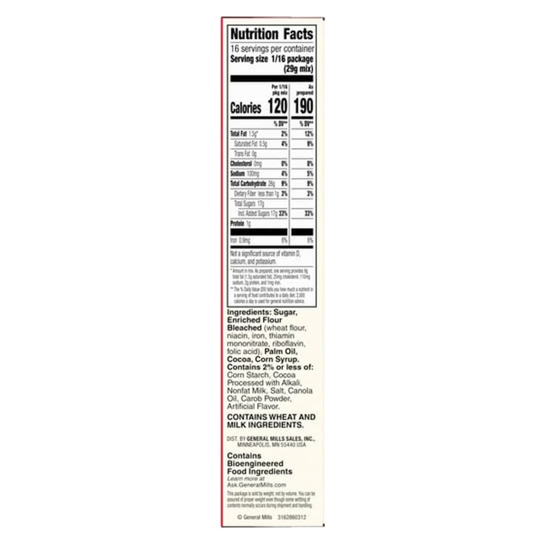 Betty Crocker Favourites Milk Chocolate Brownie Mix 462g