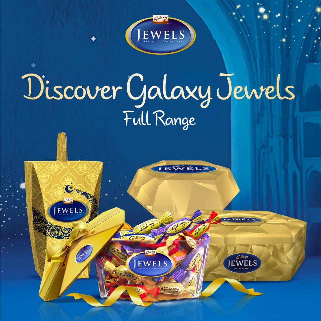 Galaxy Jewels Assortment Chocolate Tin 700g