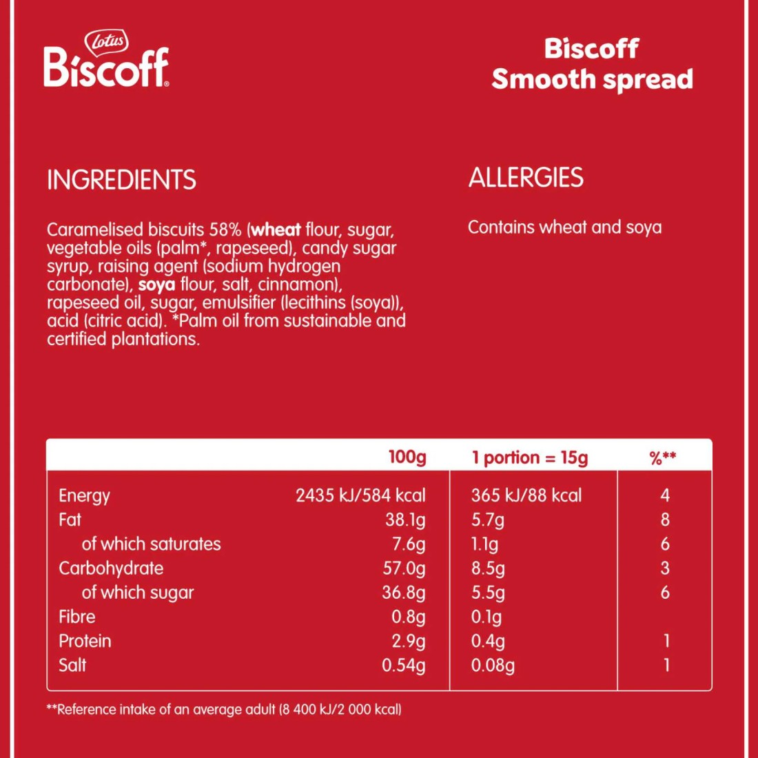Lotus Biscoff Sweet Creamy Spread, 400g