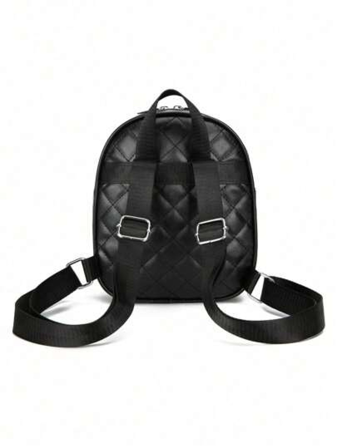 1pc Girls PU Leather Backpack Fashionable Quilted Embroidery Casual Travel Mini Backpack With Zipper Closure Ideal Gift Choice For Outdoor Shopping All Season