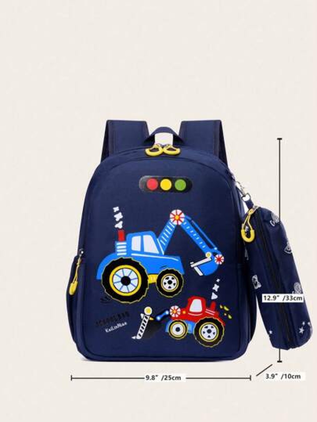 New Fashionable Cartoon Style Backpack With Small Bag