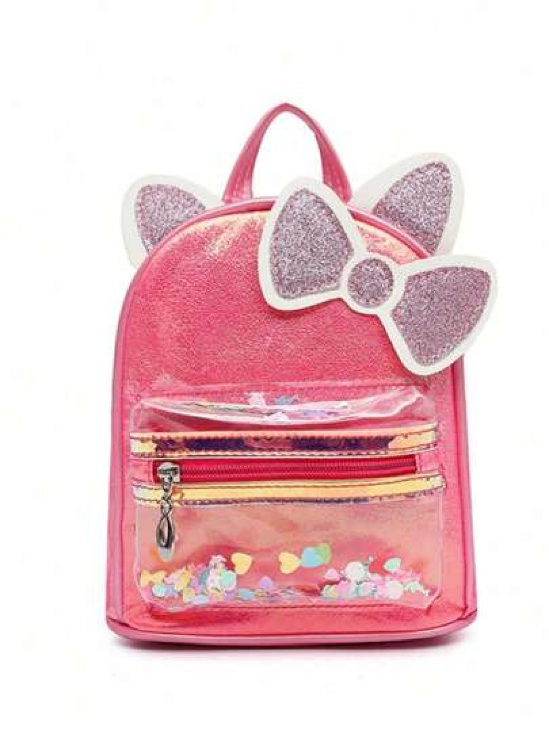 Sanrio Sanrio Sanrio Hello Kitty Backpack Portable For Travel Easy To Use Cute Cat Ears With Bows And Colorful Small Backpack Princess Bag Sweet And Cute Design Birthday Gift Party Gift Halloween Gift