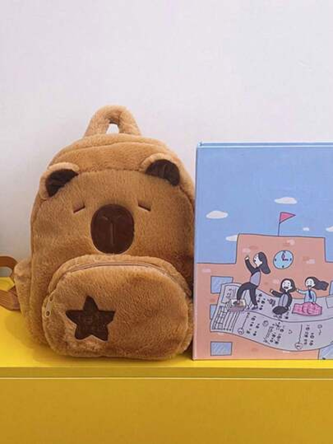1 Pc Large Capacity Cute Capybara Pattern School Bags For S Lively Student Bag With Multi Pockets Fashionable School Bag Backpack School Bag Backpack Toddler Backpack Mini Backpack Small Backpack Bag