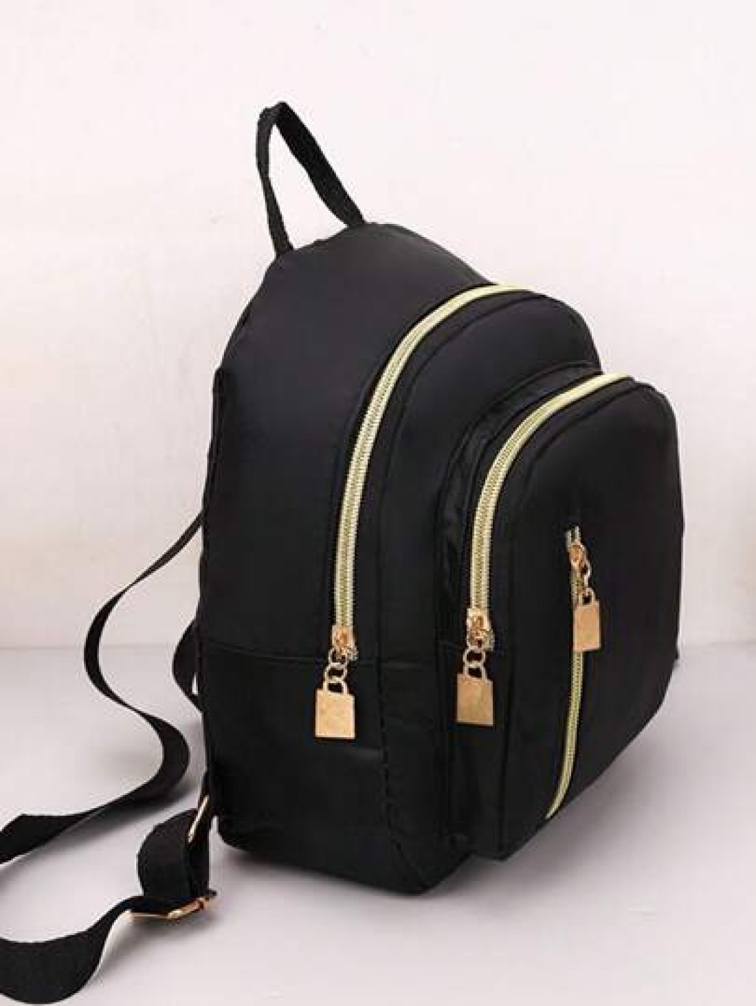 Nylon College Style Casual Backpack For Girls