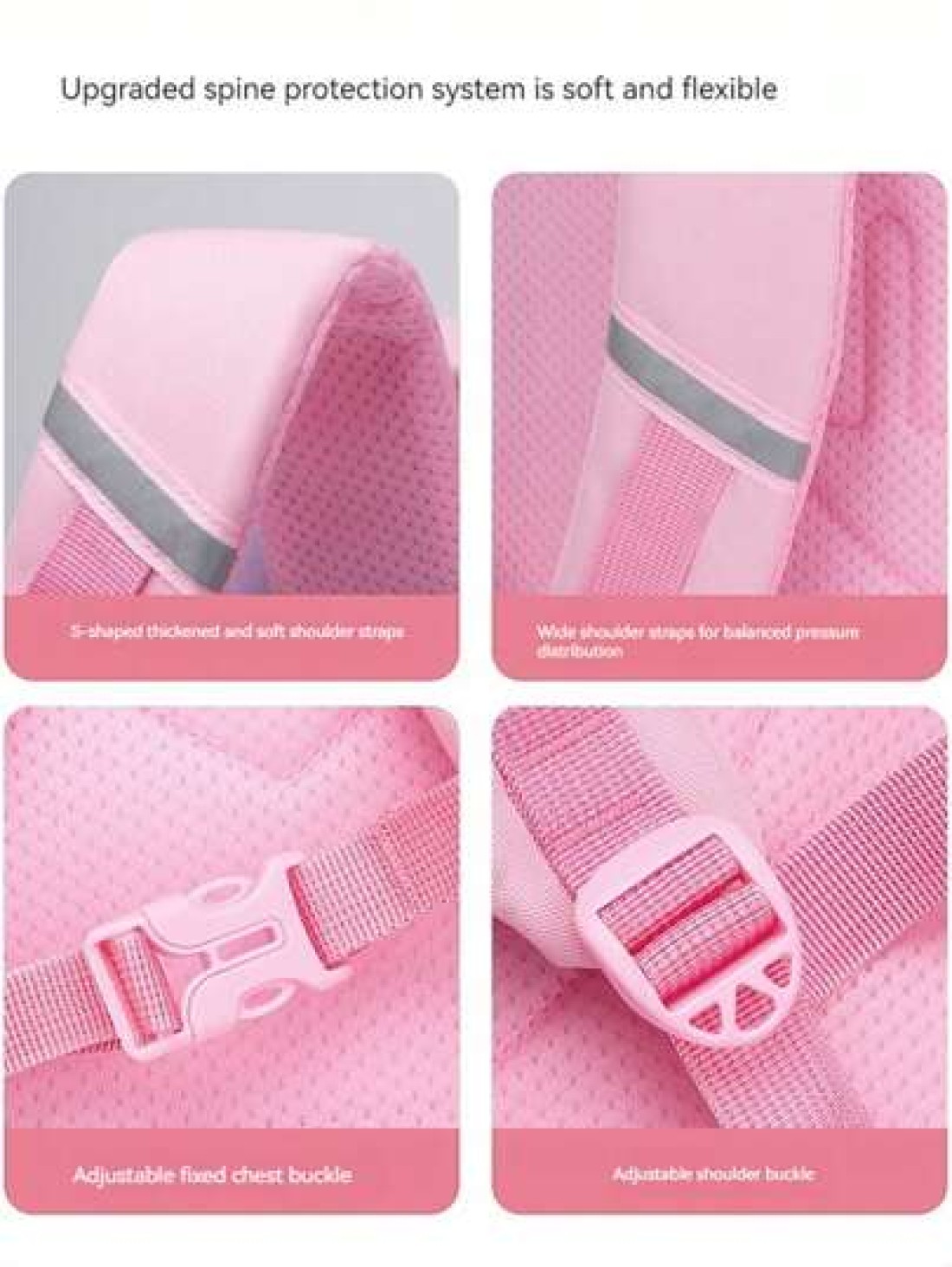 Children s Shoulder Bag Elementary School Students Schoolbag 6 12 16 Years Old 1 2 3 4 5 6 Grades Cute Waterproof Boys And Girls Backpack Purple Pink