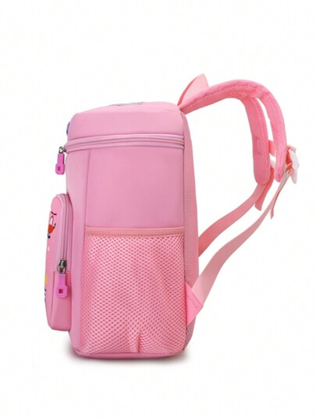 1pc Kids Cute Cartoon Green Dragon Print Backpack With Wide Strap Back Support Design Suitable For School Daily Use