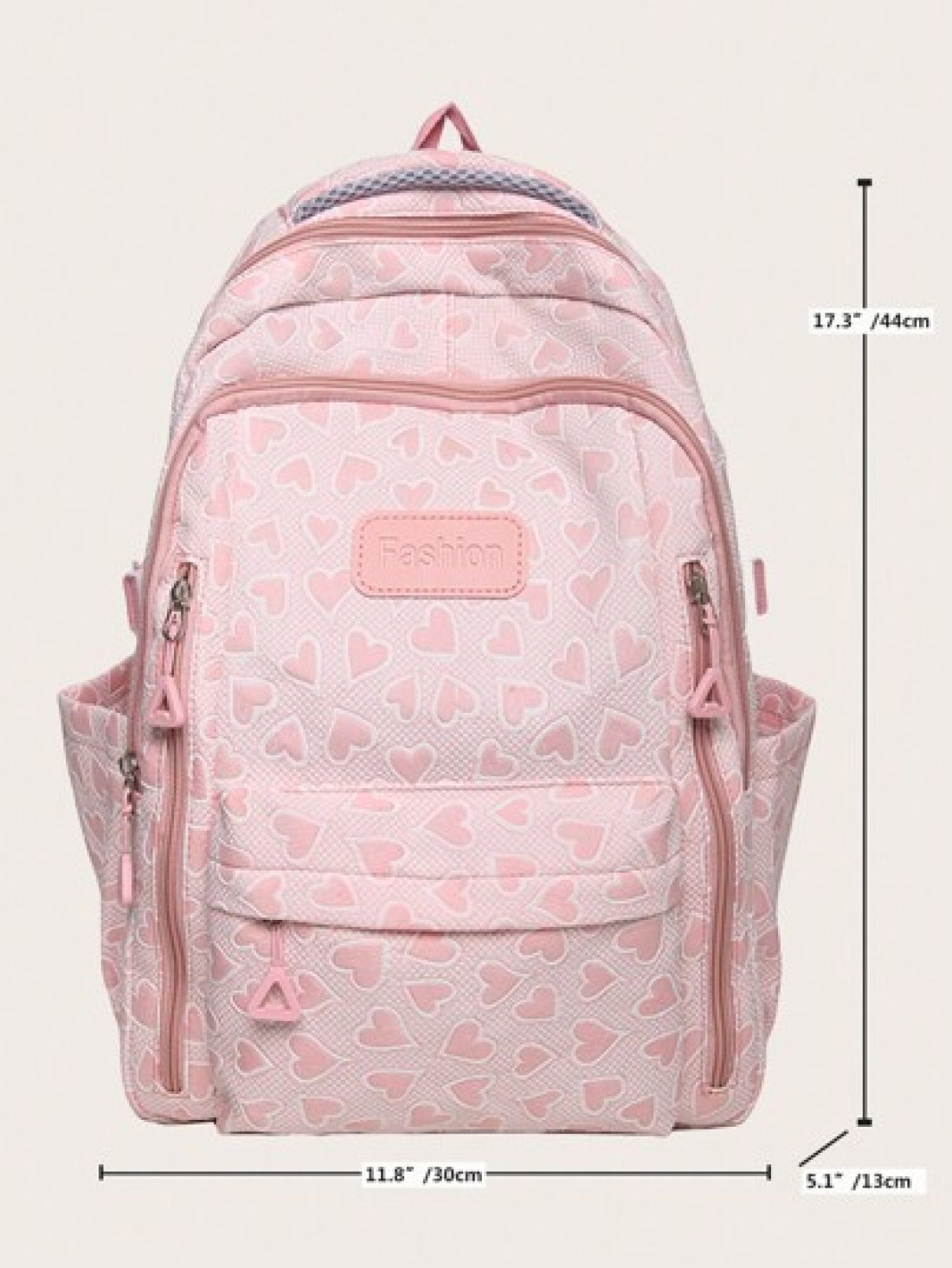 Simple Solid Color Large Capacity Campus Backpack Casual Schoolbag