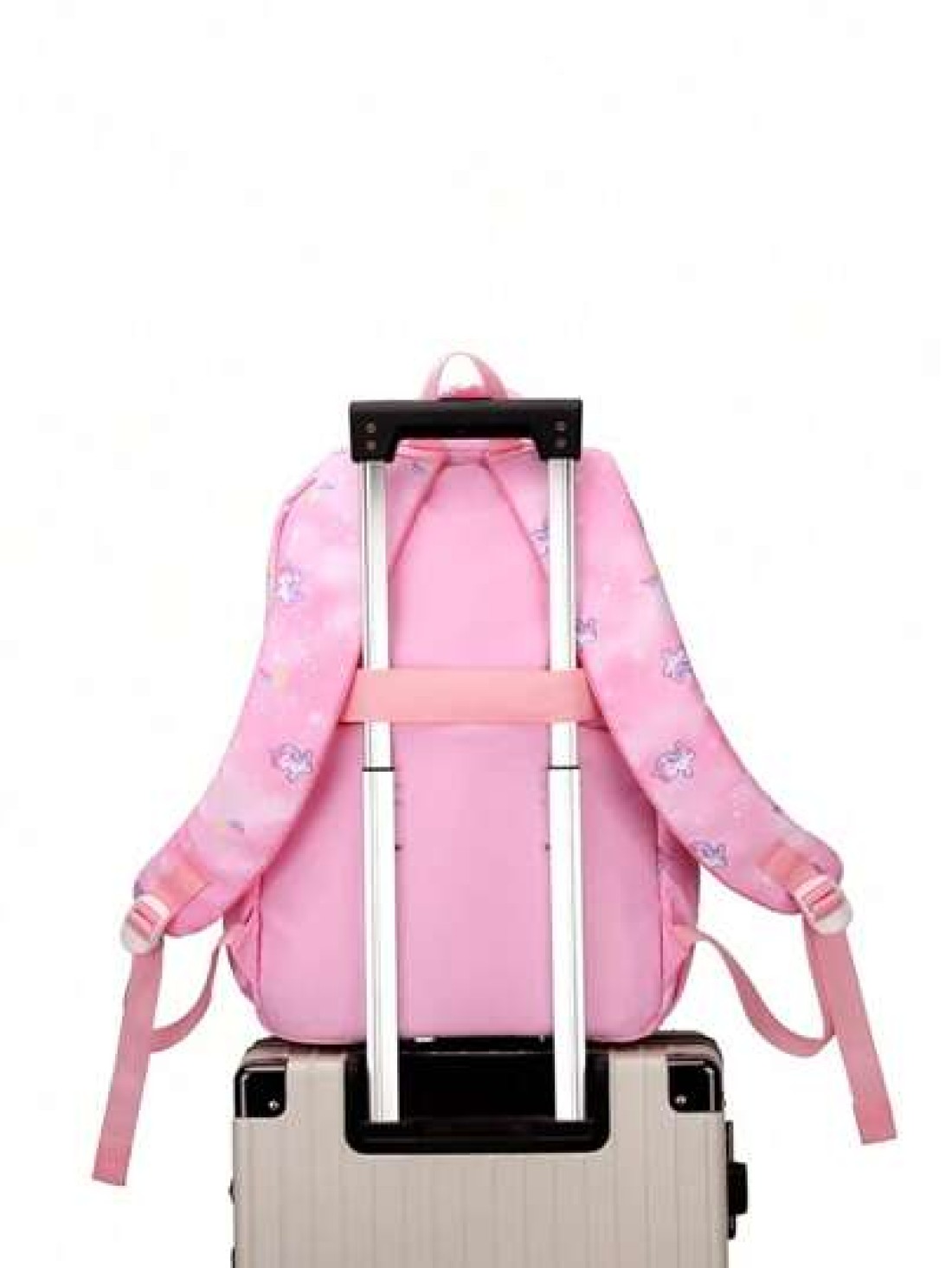 Large Capacity Shockproof Multi Layer Children s Backpack Waterproof Schoolbag With Pendant Decoration Printed Unicorn Pattern Shoulder Bag