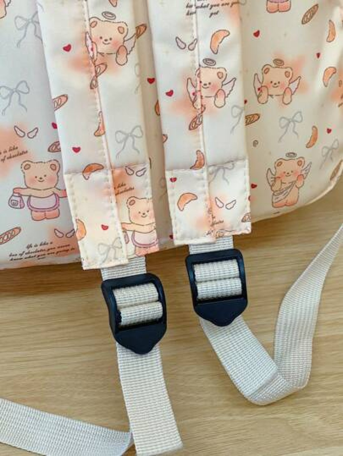 Classic Bear Pattern Backpack All Match Fashion Casual Versatile High Capacity Portable Travel Bag Suitable For Any Occasion