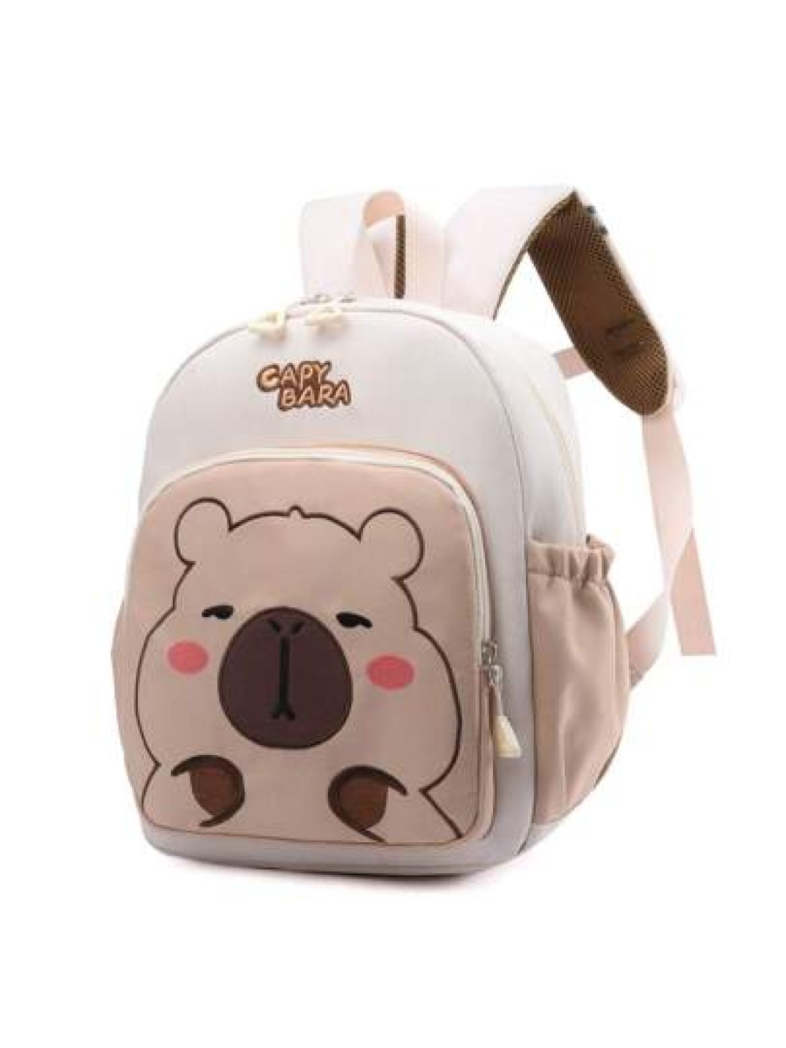 1pc Zipper Closure Fashion Cartoon Cute Capybara Backpack Suitable For Any Occasion Travel Backpack Comfortable And Adjustable Shoulder Straps Meet Basic Storage Needs Suitable For Outdoor Play Commut
