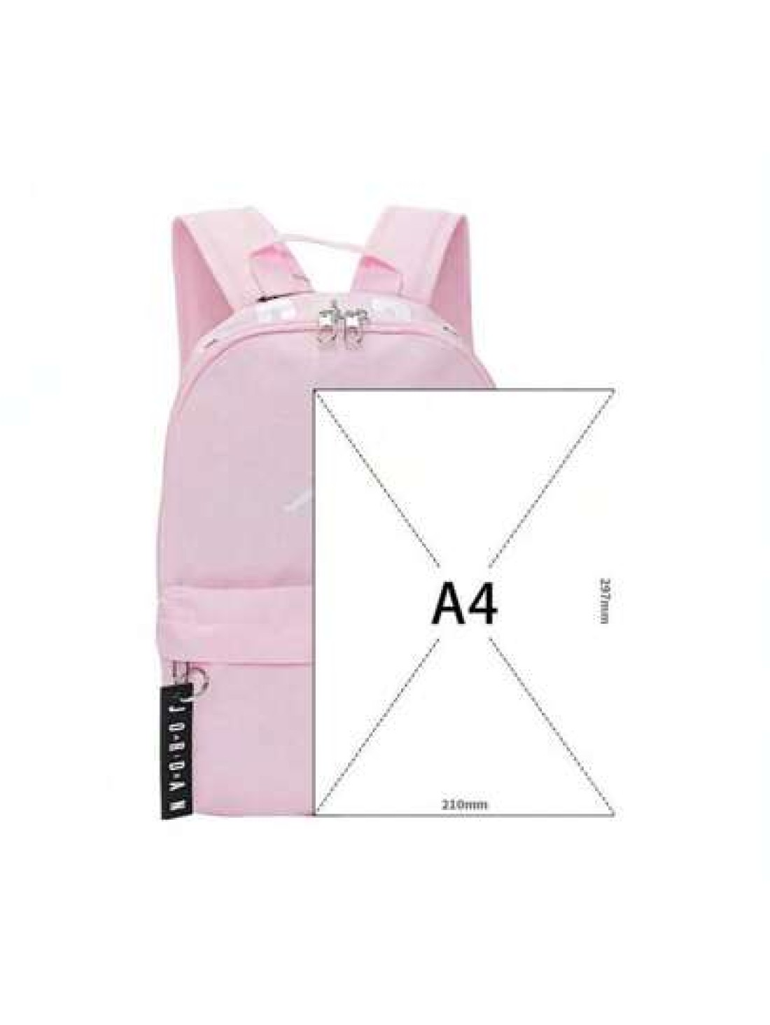 Toddler Zipper Print Minimalist Casual Backpack