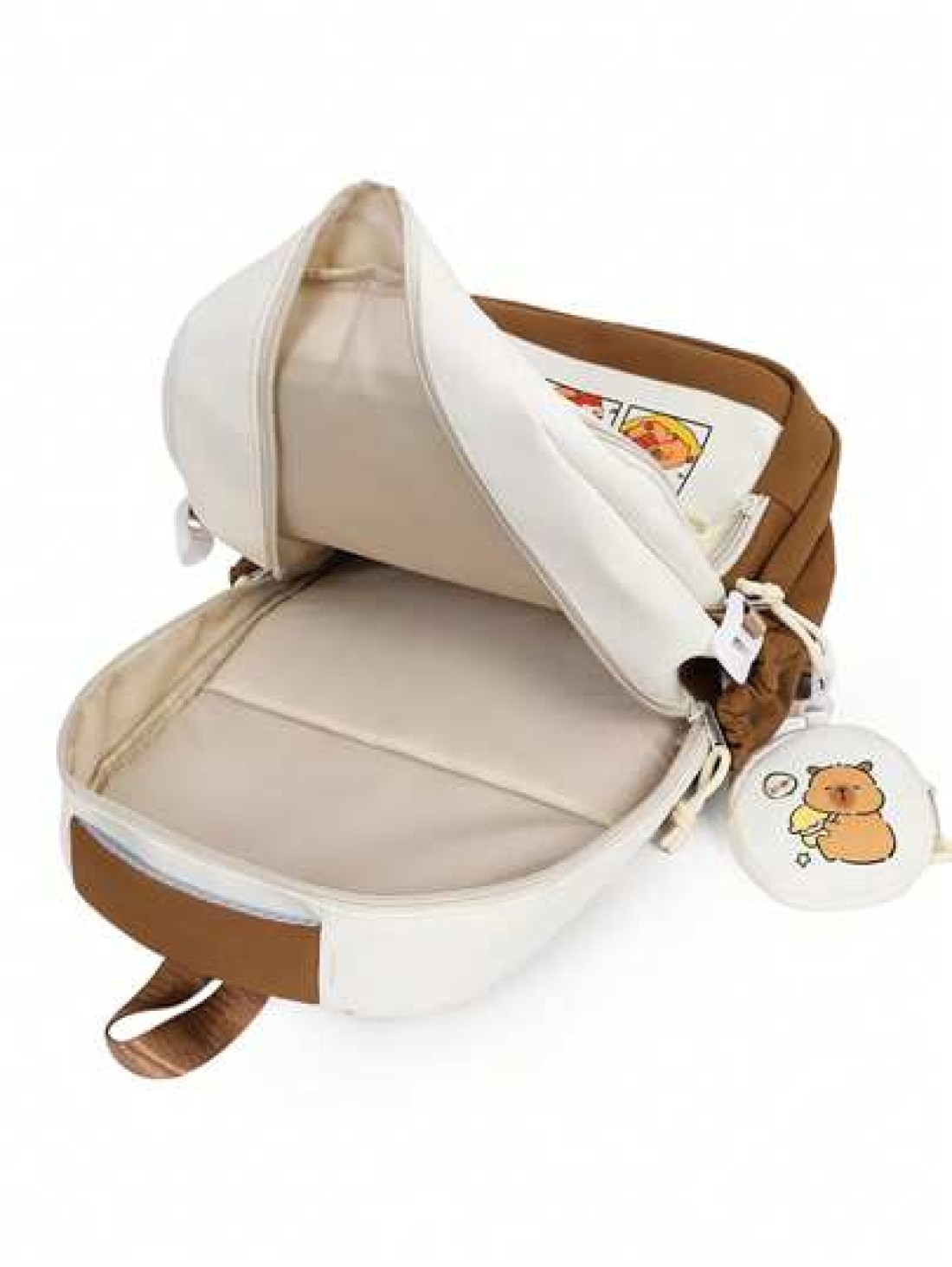Capybara Backpack For Elementary School Boys Girls Lightweight Large Capacity Backpack For Middle High School Students