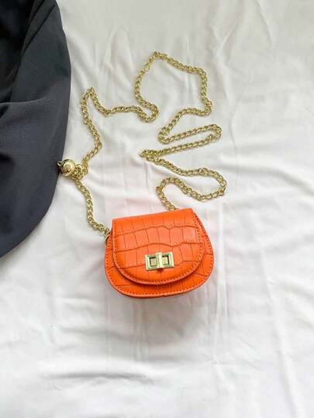 1pc New Cute Girl Niche High End Pu Mini Crossbody Bag And Fashionable New Bag Fresh And Dopamine Color Matching Youthful Girl Style Can Be Carried By Hand Or Across The Body Metal Chain Casual And Fa