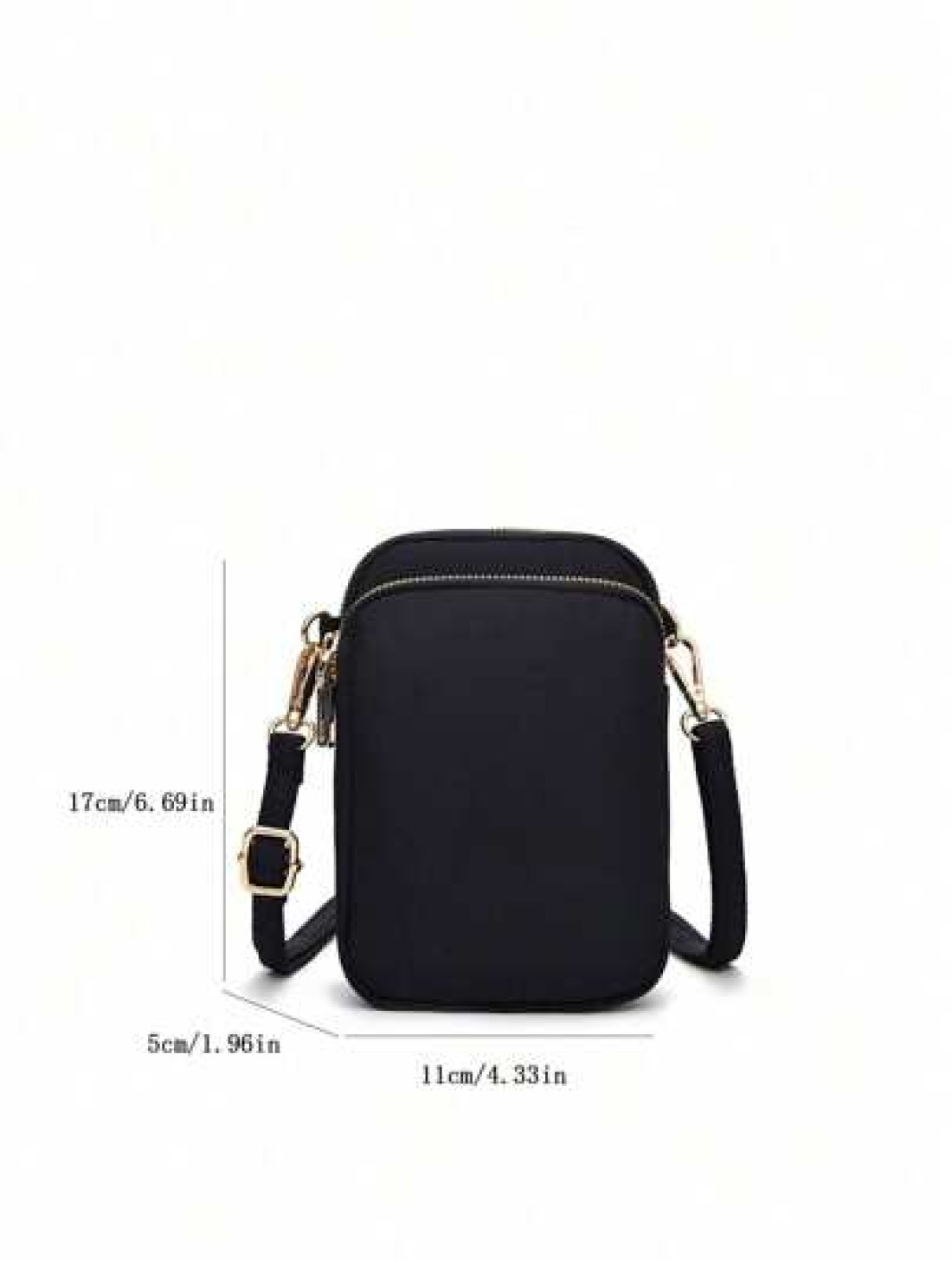 1pc Fashionable And Simple Cross Body Walking Mini Bag Vertical Coin Purse With Mobile Phone Pocket Casual Travel Back To School Gift