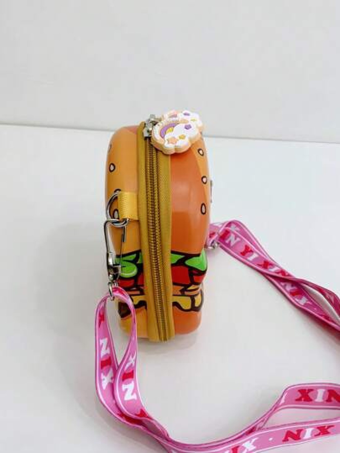 2025 New Summer Personalized Creative Quirky Cute Hamburger Bag Crossbody Bag Niche Unique Super Good Looking Small Bag