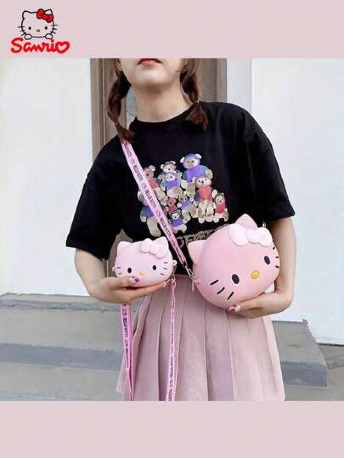 Sanrio 1 Cute Crossbody Bag Cartoon Hello Kitty Sling Bag Available As A One Shoulder Girl Gift