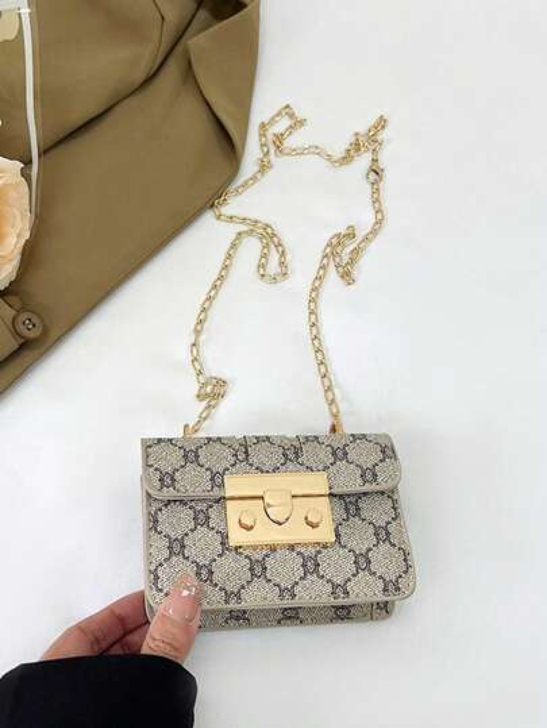 1pc Pu Fashion Retro Mini Fashion Coin Small Square Bag Versatile Niche Design Stylish Shoulder Messenger Bag Comfortable Shoulder Strap For Playing Smooth Long Style Versatile And Not Picky Suitable
