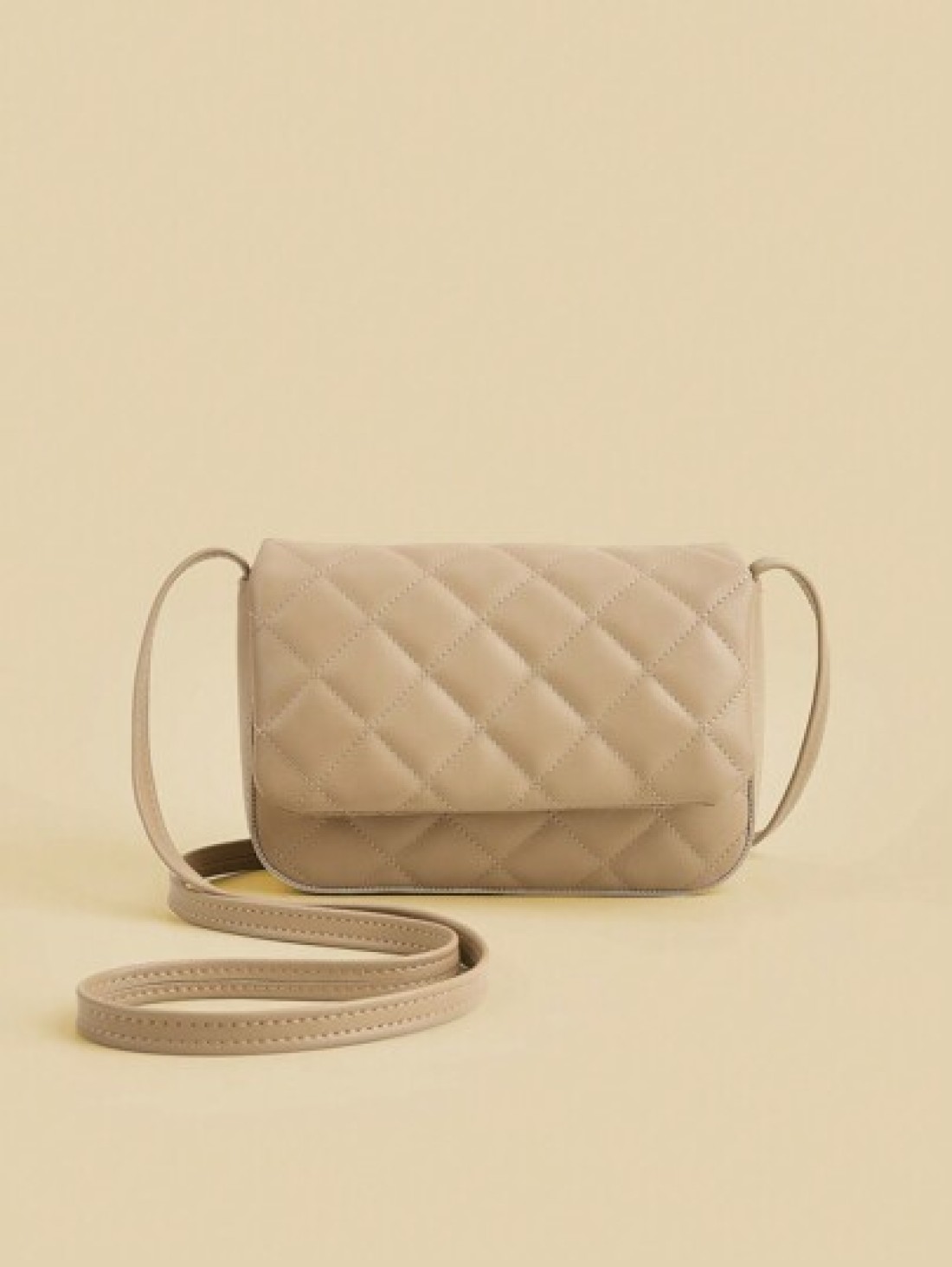 1pc Rhombic Quilted Square Simple Flap Shoulder Messenger Bag Suitable For Daily Party Travel Birthday Gift