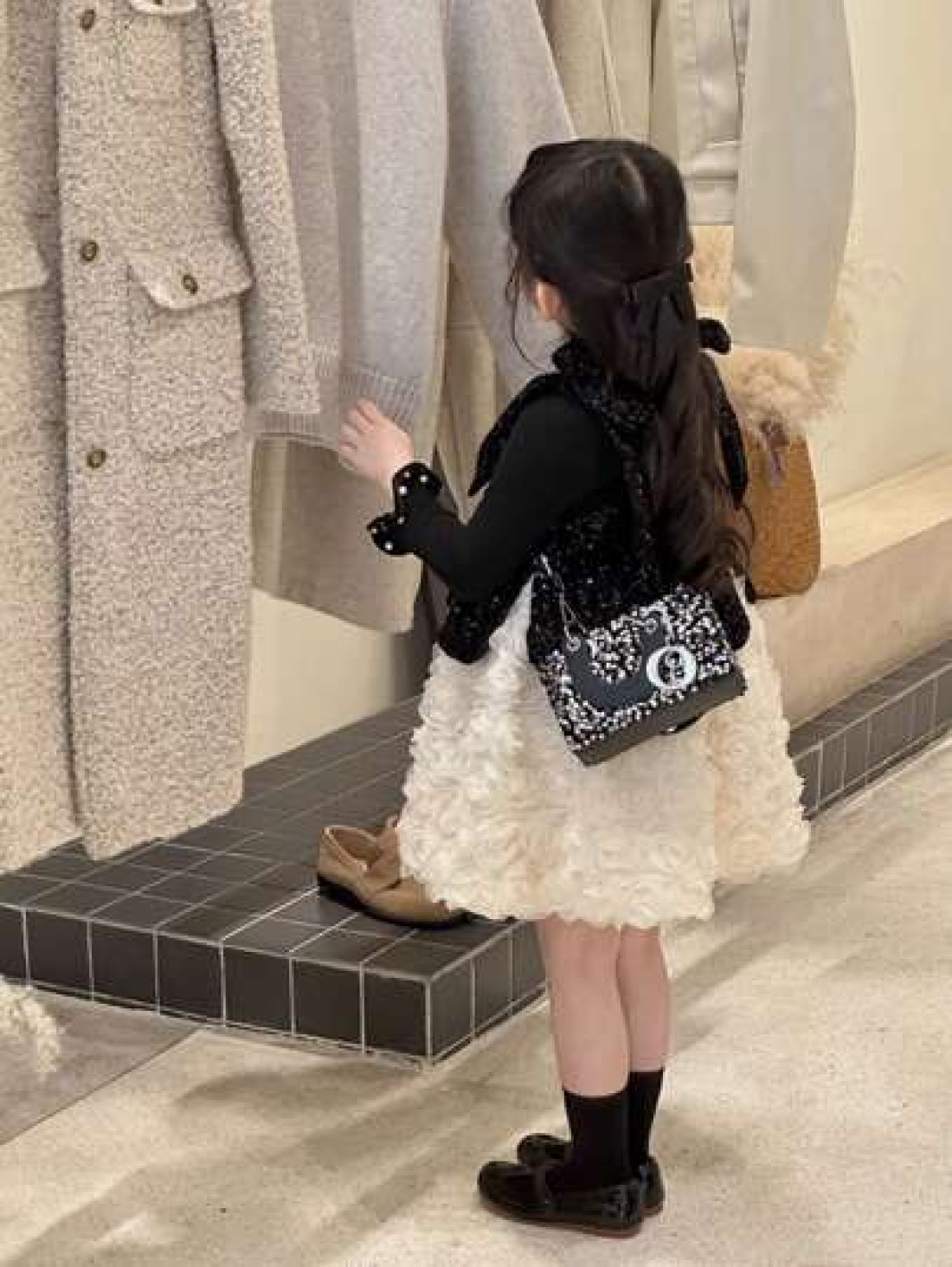 New Sequin European And American Style Pendant Chain Handbag Crossbody Bag Phone Pouch Mini Square Bag