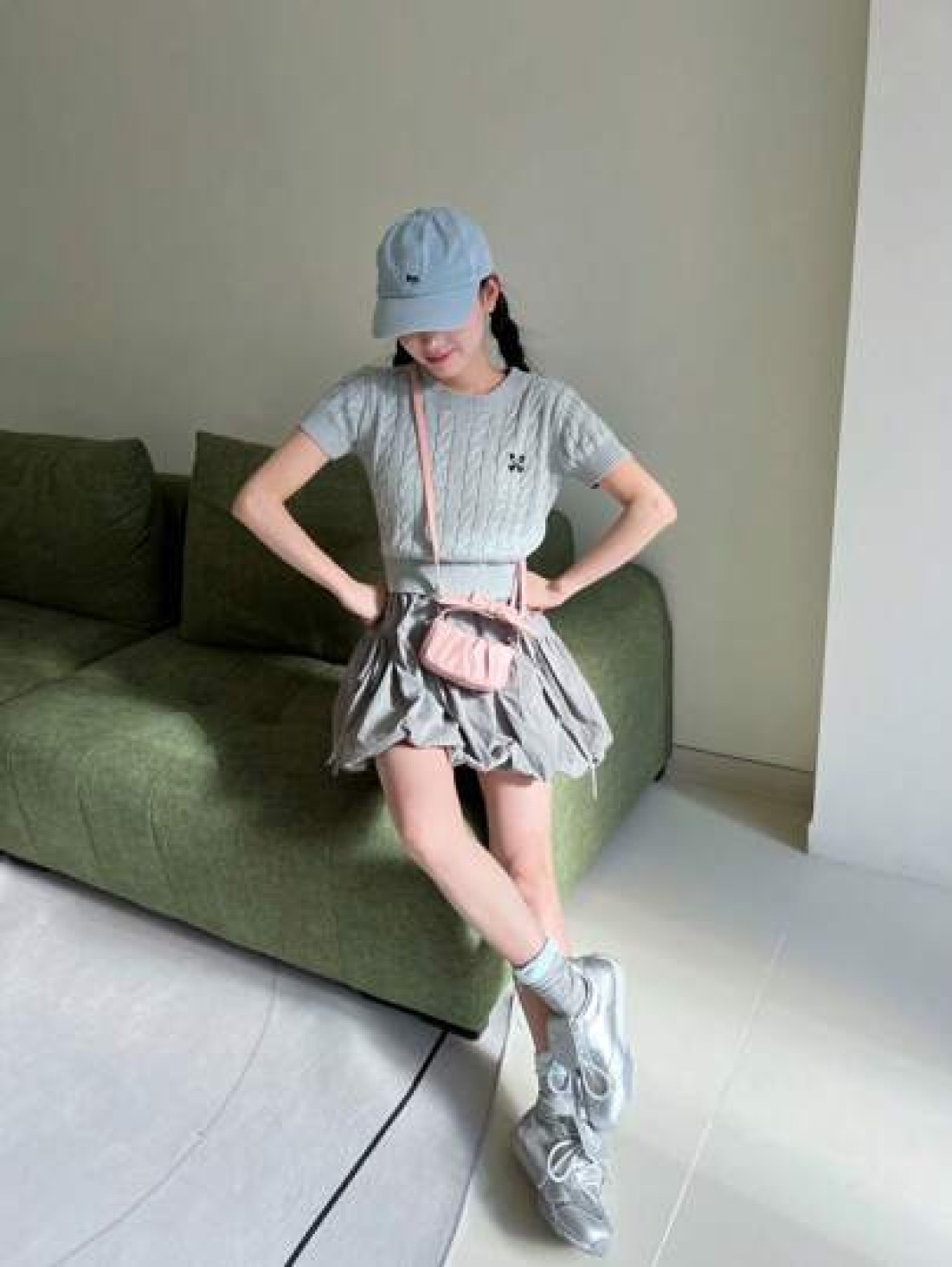 New Fashion Mini Cloud Shape Bow Decor Handbag Super Small Square Crossbody Bag Lipstick Pouch Evening Party Bag