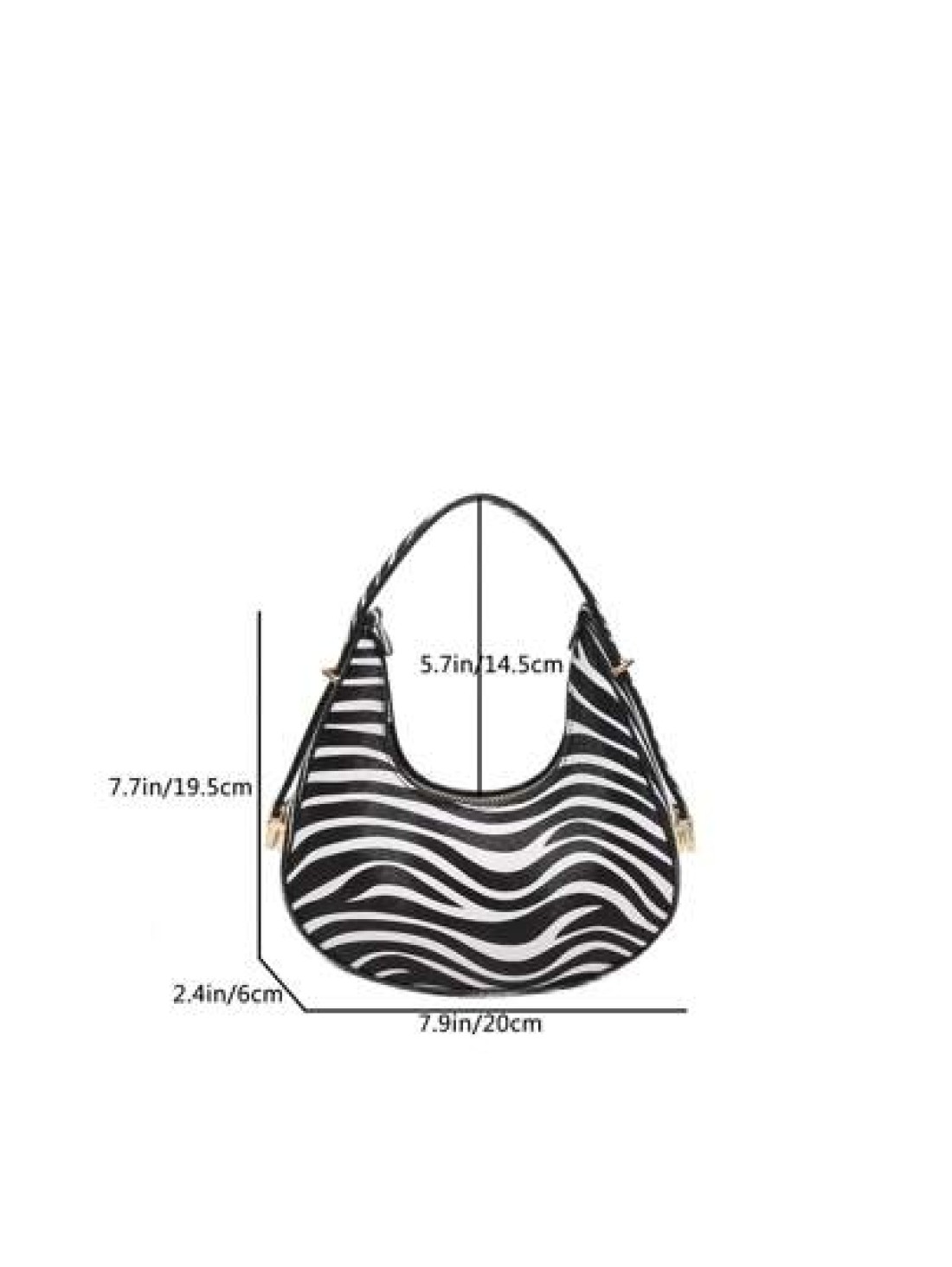 A Fashionable New Cow Print Leopard Print Zebra Print Girl Handbag Classic Cow Print Design Pu Zipper Closed Handb