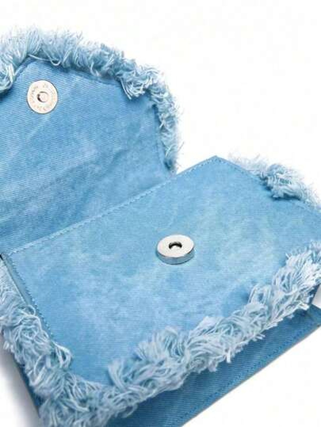 Simple Square Bag Casual Denim Blue Handbag Solid Color Chain Strap Crossbody Bag Shoulder Bag For Girls