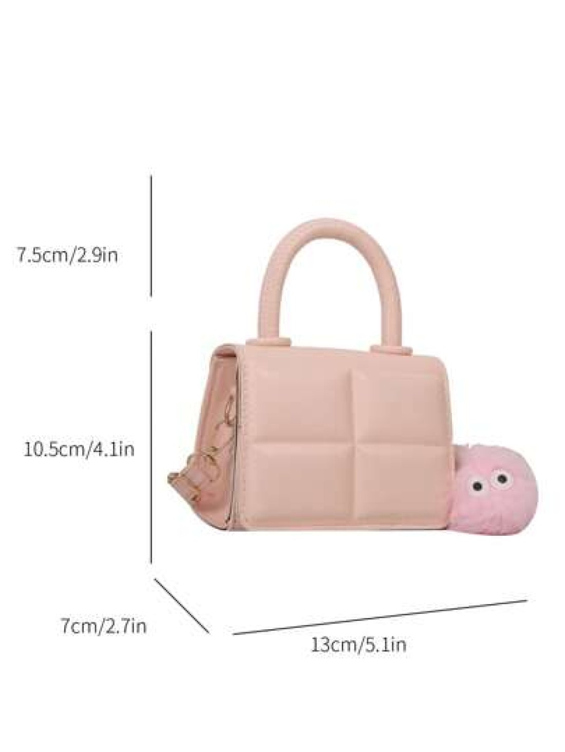 1pc High Grade Small Bag Girls Bag Versatile Chain Messenger Bag Popular Retro Mini Handbag Plaid Small Square Bag New Fashion Niche Design Messenger Bag Girls Bag Popular Versatile Messenger Bag Is V