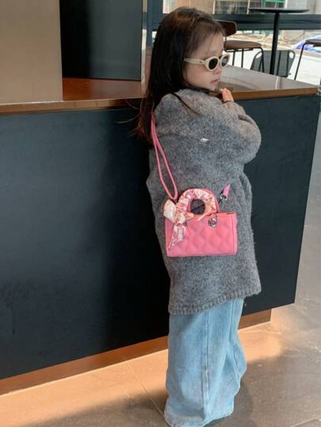 New Mini Handbag With Embroidered Scarf Lipstick Holder Fashion Crossbody Bag