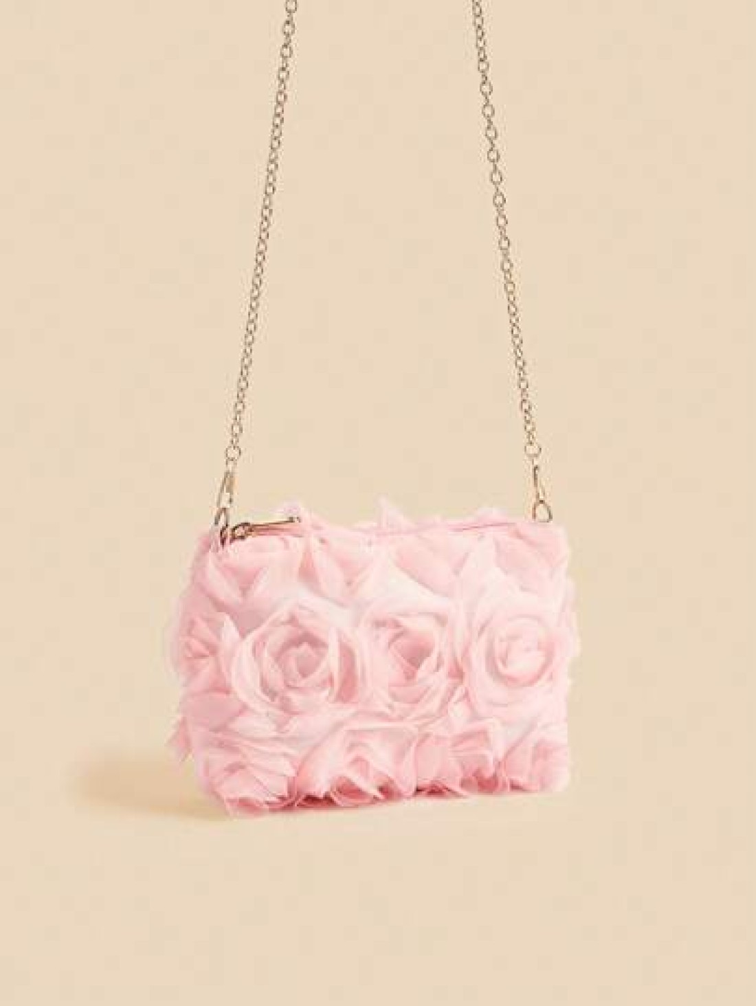 1pc Girls Chiffon Floral Romantic Sweet Crossbody Clutch Bag Versatile For Party And Evening Occasion