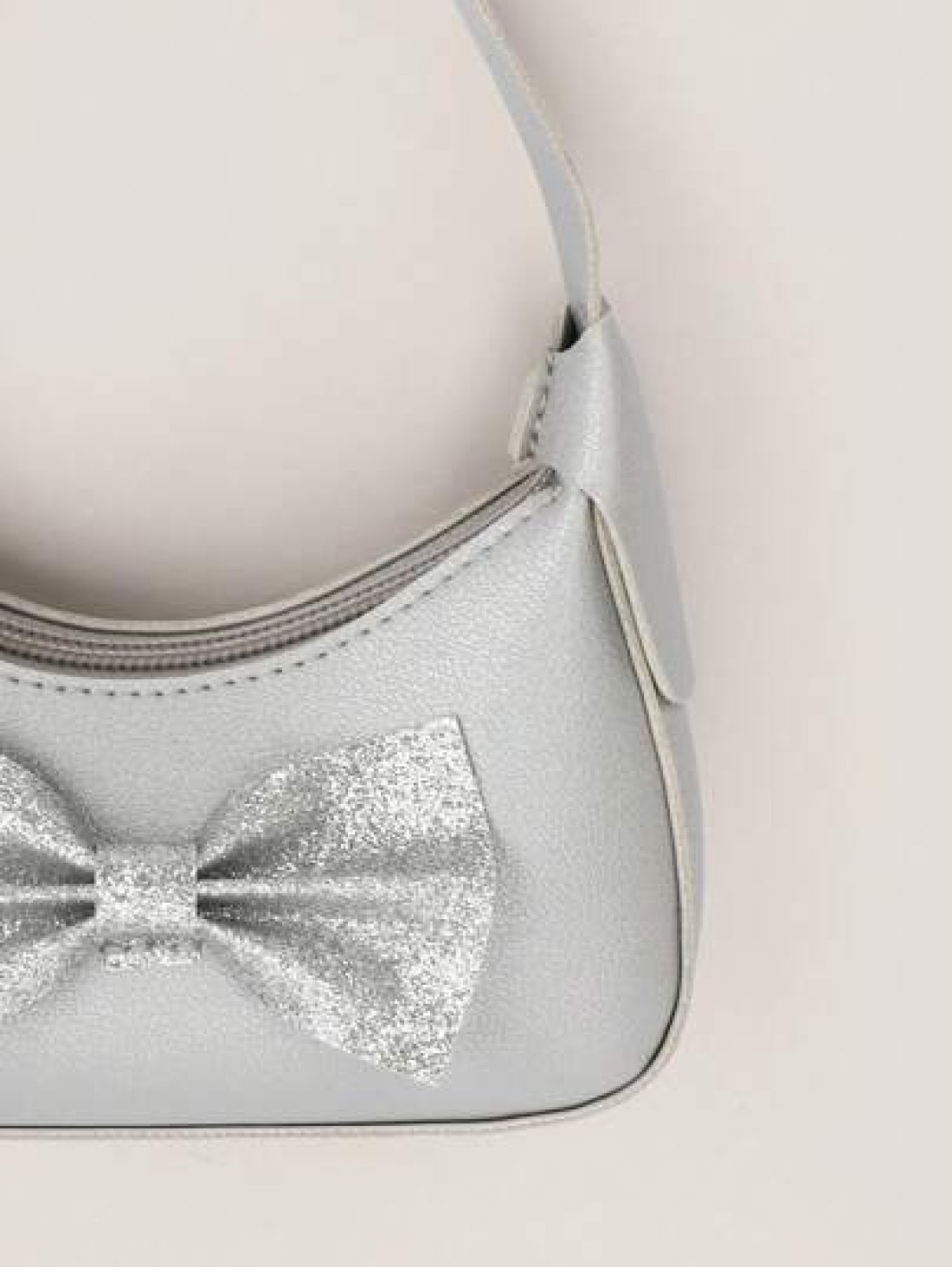 1pc Cute Girl Bow Decor Baby Mini Handbag