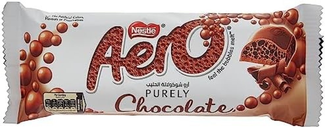لوح شوكولاتة أرو بالحليب وزن متوسط من نستله، 36 جرام، أبيض
