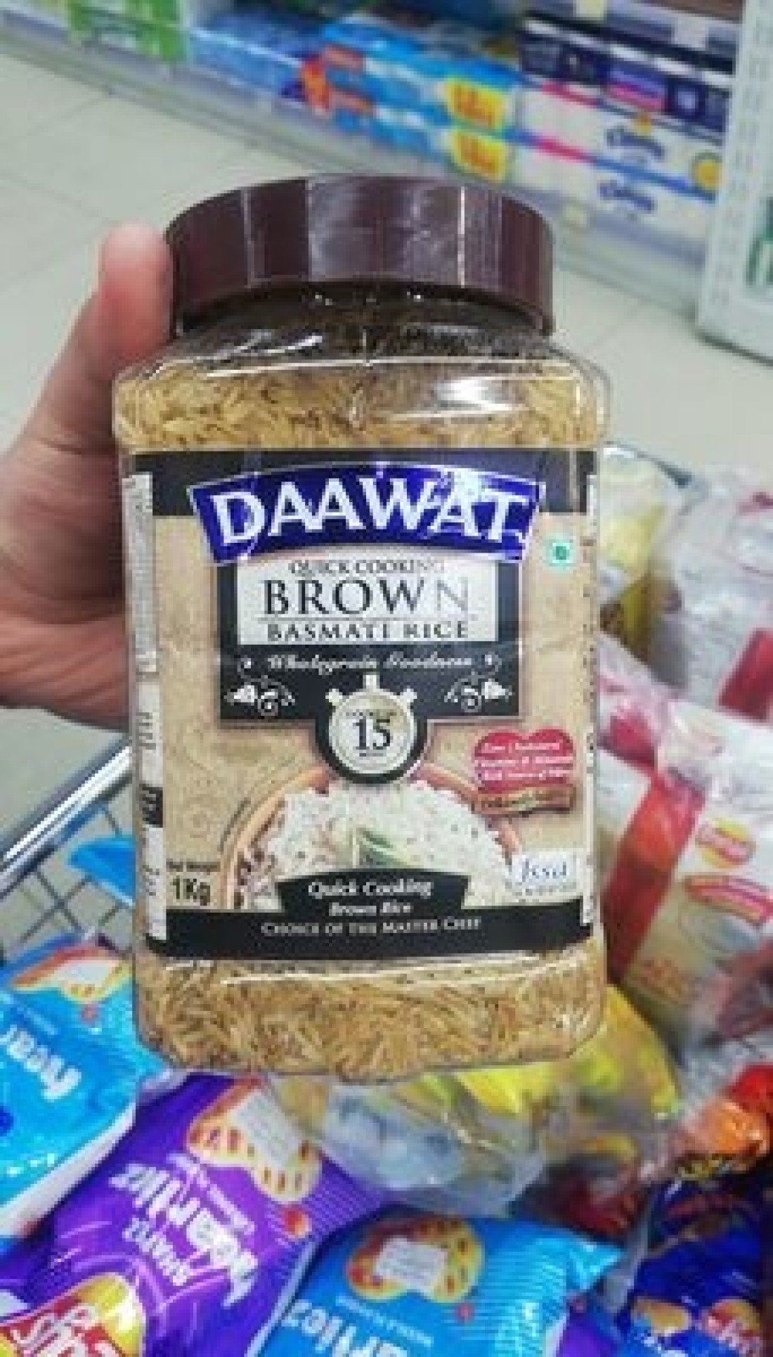 DAAWAT FAST COOKING BROWN RICE 1KG @30%O